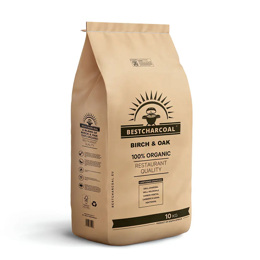 BestCharcoal Birch & Oak houtskool 10 kg zak