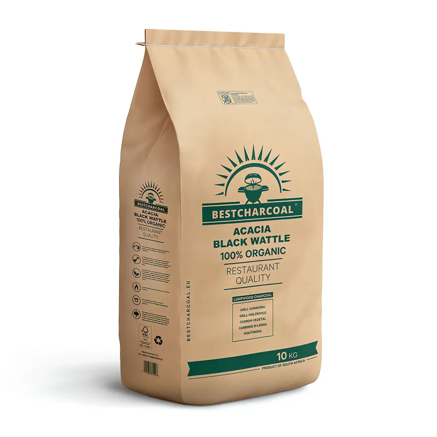 BestCharcoal Black Wattle houtskool 10 kg zak
