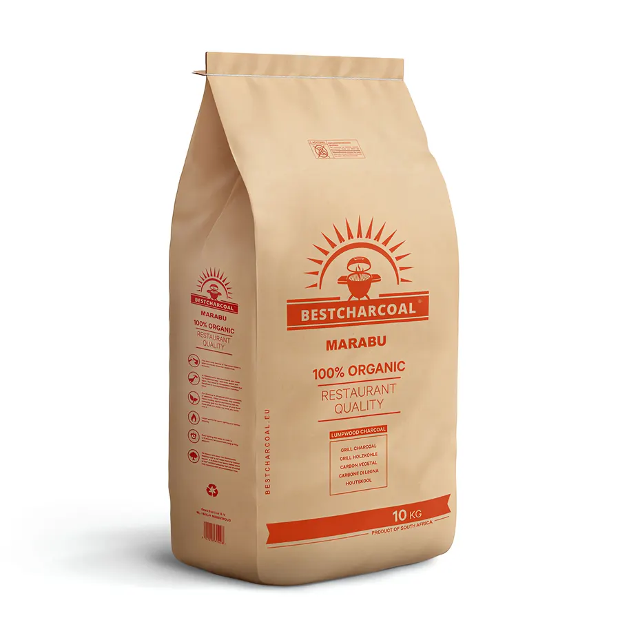 BestCharcoal Marabu houtskool 10 kg zak